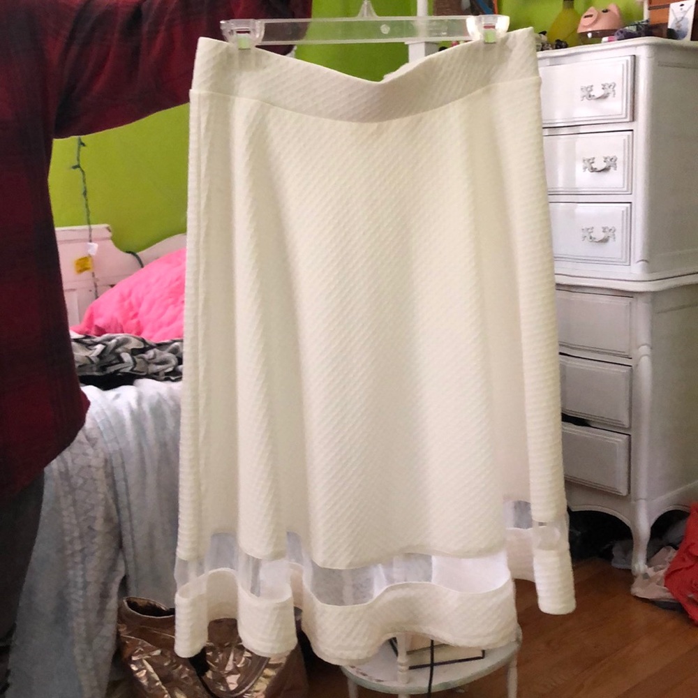 White skirt